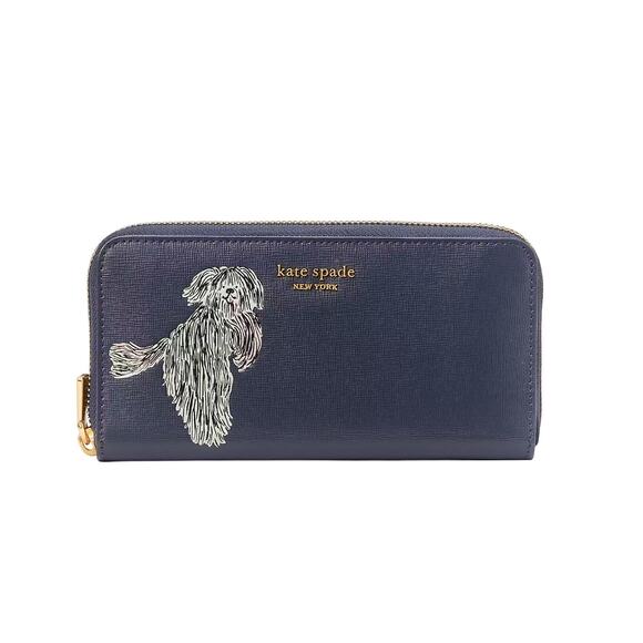 kate spade Handbags - Kate Spade Shaggy Embossed Zip-around Continental Wallet